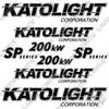 Image of Fits Katolight 200kw Decal Kit Generator