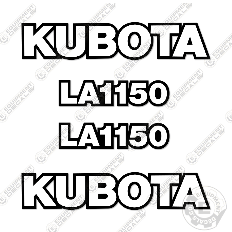 Fits Kubota LA1150 Decal Kit Frontend Loader Attachment