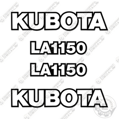 Fits Kubota LA1150 Decal Kit Frontend Loader Attachment