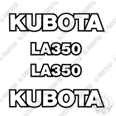 Fits Kubota LA350 Decal Kit Frontend Loader Attachment