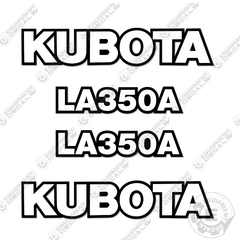 Fits Kubota LA350A Decal Kit Frontend Loader Attachment