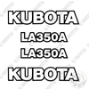 Image of Fits Kubota LA350A Decal Kit Frontend Loader Attachment