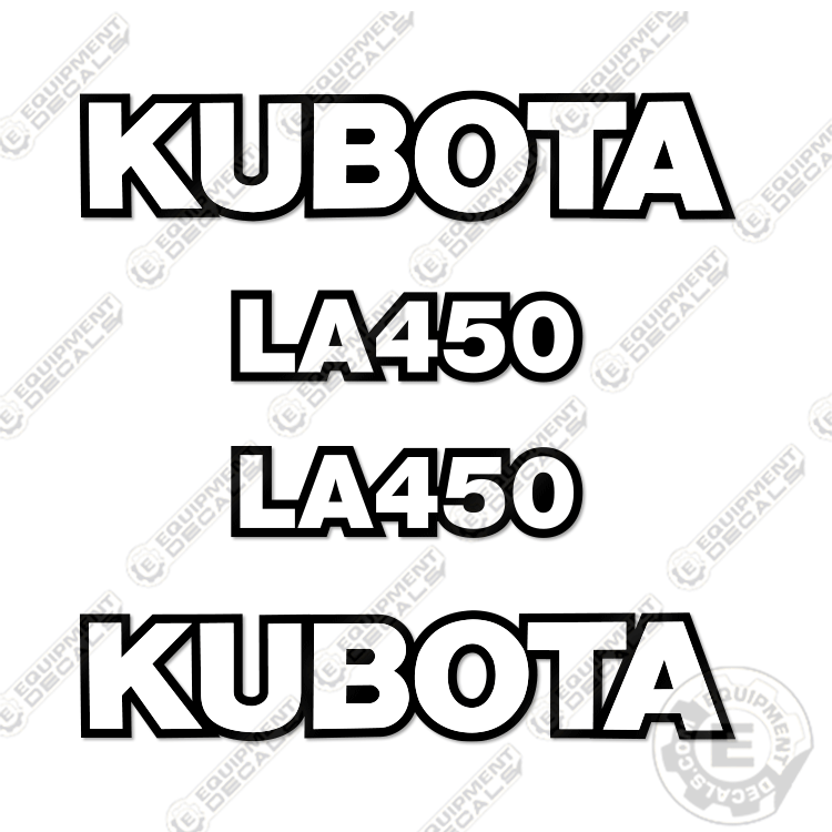 Fits Kubota LA450 Decal Kit Frontend Loader Attachment