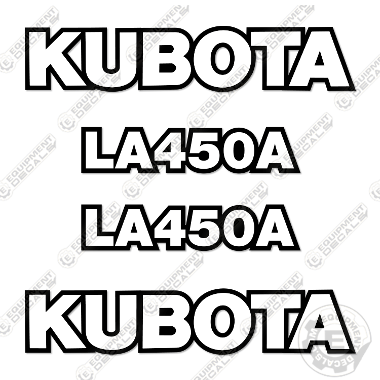 Fits Kubota LA450A Decal Kit Frontend Loader Attachment