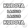 Image of Fits Kubota LA450S Decal Kit Frontend Loader Attachment