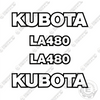 Image of Fits Kubota LA480 Decal Kit Frontend Loader Attachment