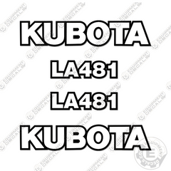 Fits Kubota LA481 Decal Kit Frontend Loader Attachment