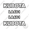 Image of Fits Kubota LA481 Decal Kit Frontend Loader Attachment
