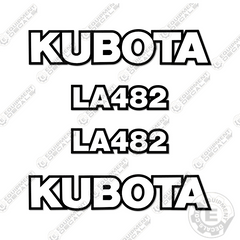 Fits Kubota LA482 Decal Kit Frontend Loader Attachment