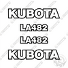 Image of Fits Kubota LA482 Decal Kit Frontend Loader Attachment