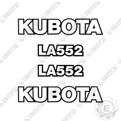 Fits Kubota LA552 Decal Kit Frontend Loader Attachment