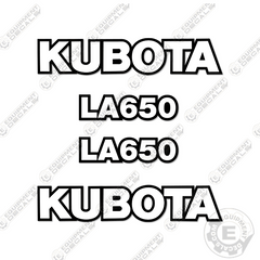 Fits Kubota LA650 Decal Kit Frontend Loader Attachment