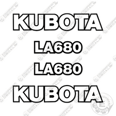 Fits Kubota LA680 Decal Kit Frontend Loader Attachment