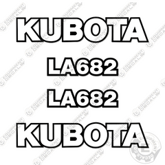Fits Kubota LA682 Decal Kit Frontend Loader Attachment