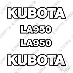 Fits Kubota LA950 Decal Kit Frontend Loader Attachment