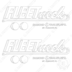 Fits Fleet Neck Trailer Decal Kit 28" Wide