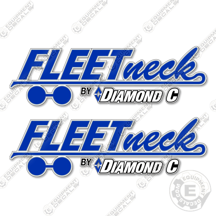 Fits Diamond C Fleetneck Trailer Decal Kit 29.5"