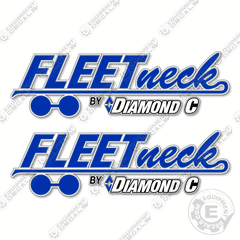 Fits Diamond C Fleetneck Trailer Decal Kit 29.5"