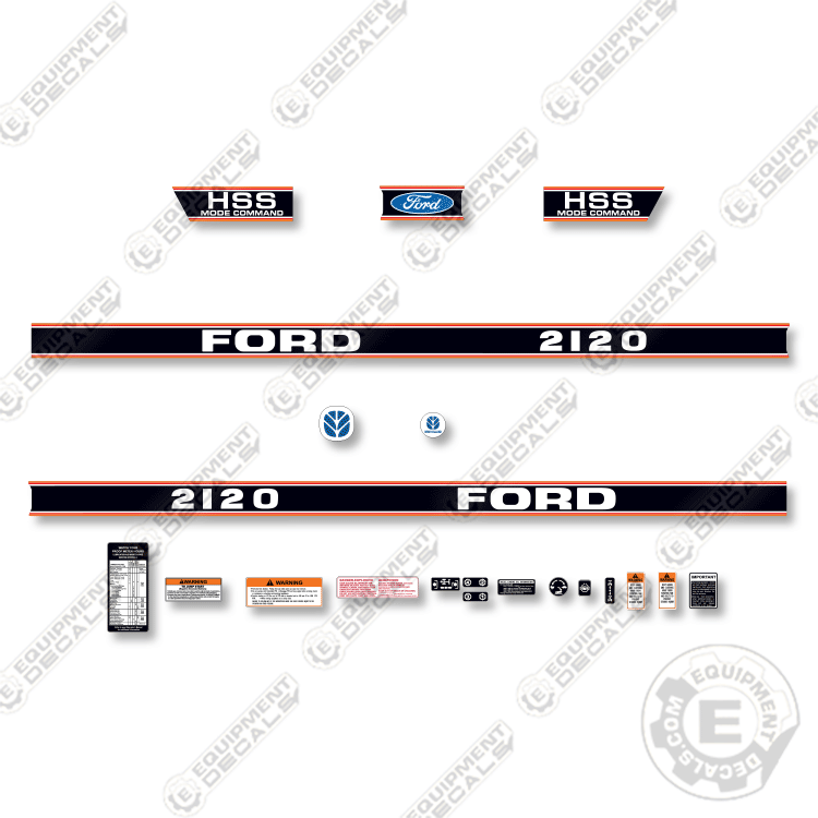 Fits Ford 2120 HSS Decal Kit Tractor
