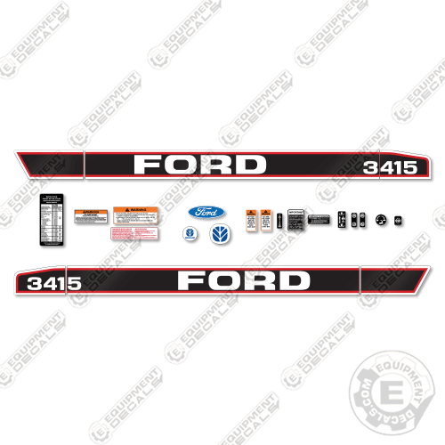 Fits Ford 3415 Decal Kit Tractor
