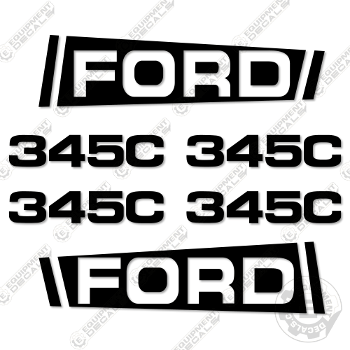Fits Ford 345C Decal Kit Tractor