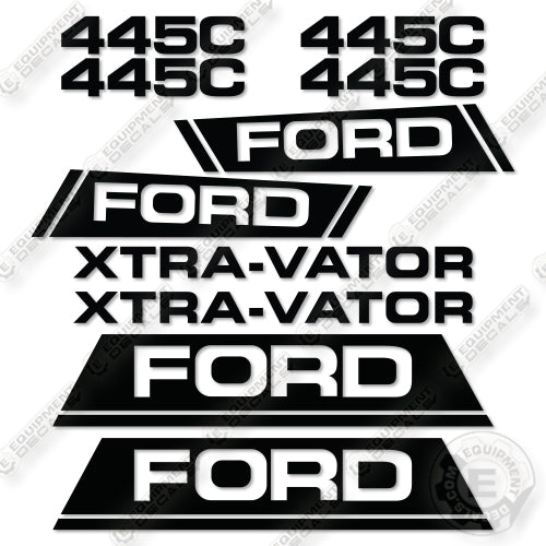 Fits Ford 445C Decal Kit Loader Tractor- Style 2