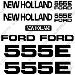 Fits Ford 555E Decal Kit Backhoe