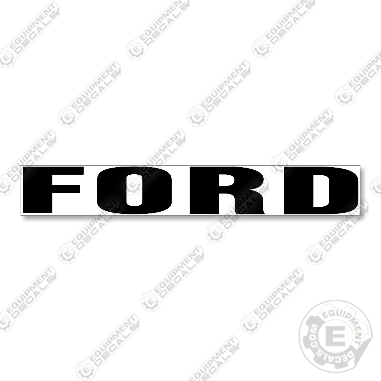 Ford Logo 18.5" - Black With White Background