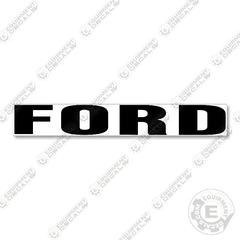 Ford Logo 18.5" - Black With White Background