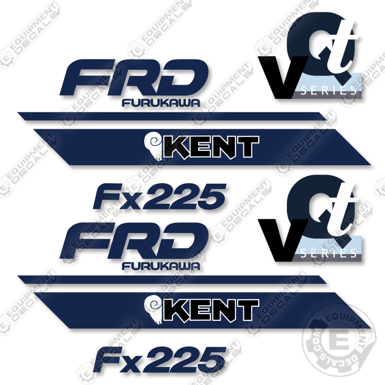 Fits FRD Kent FX225 Decal Kit Hydraulic Hammer