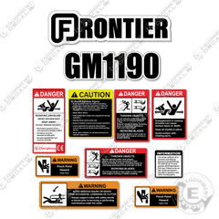 Fits Frontier GM1190 Decal Kit Finish Mower