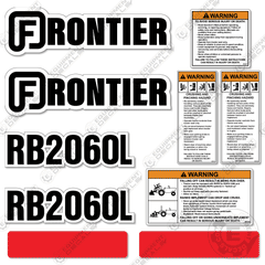 Fits Frontier RB2060L Decal Kit Blade