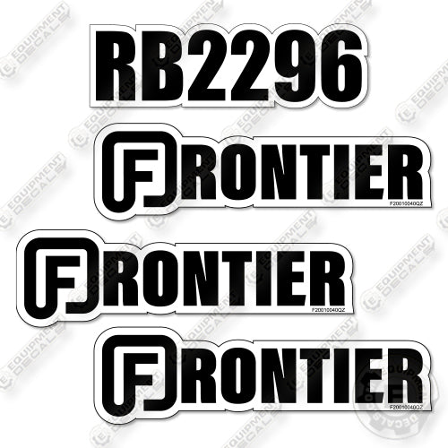 Fits Frontier RB2296 Decal Kit Rear Blades