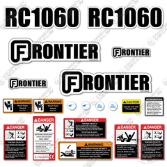 Fits Frontier RC1060 Decal Kit Tractor Rotary Cutter