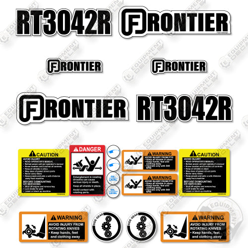 Fits Frontier RT3042R Decal Kit Tiller