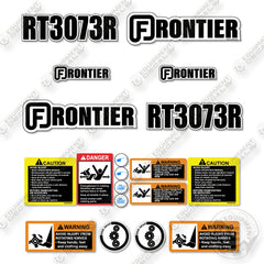 Fits Frontier RT3073R Decal Kit Tiller