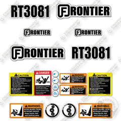 Fits Frontier RT3081 Decal Kit Tiller