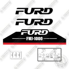 Furd FWJ1000 Decal Kit Excavator - Aftermarket Kit