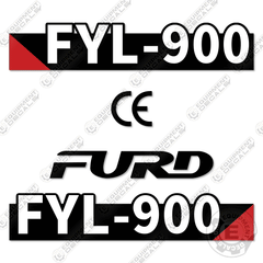 Fits Furd FYL-900 Decal Kit Roller