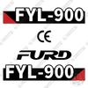 Image of Fits Furd FYL-900 Decal Kit Roller