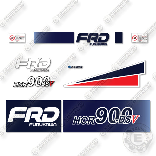 Furukawa FDR HCR900-DSV Decal Kit Drill-Aftermarket Kit