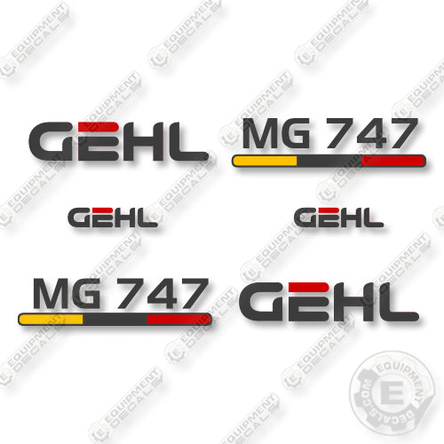 GEHL MG747 Decal Kit Motor Grader - Aftermarket Kit