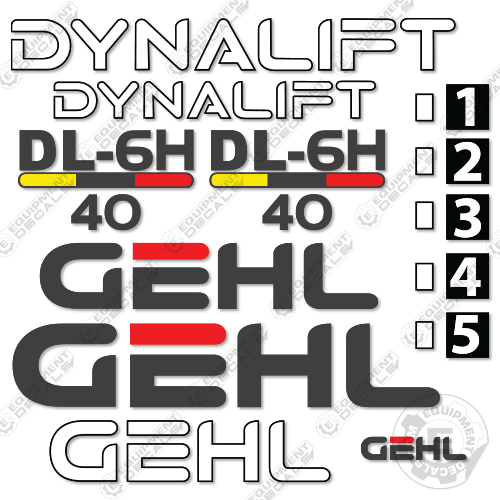 Fits GEHL DL-6H 40 Decal Kit Telescopic Forklift Telehandler ...