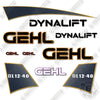 Image of GEHL DL12-40 Decal Kit Telehandler - Aftermarket Kit - NOT GENUINE OEM