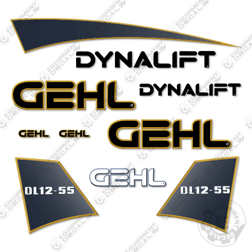 Fits GEHL DL12-55 Decal Kit Telescopic Forklift
