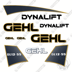Fits GEHL DL12-55 Decal Kit Telescopic Forklift