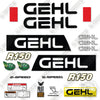 Image of Fits GEHL R150 2019+ Decal Kit Skid Steer