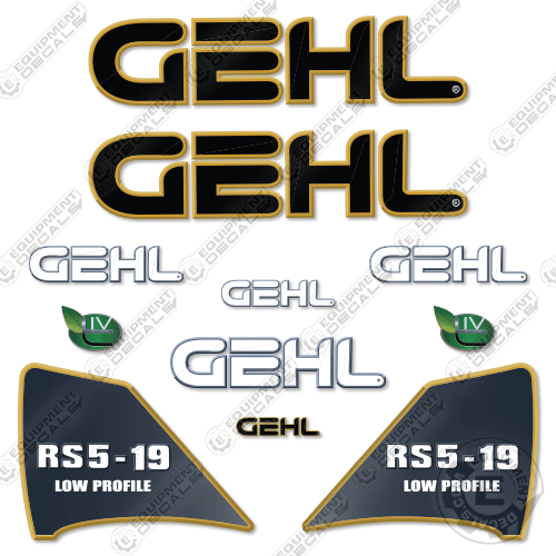 Fits GEHL RS5-19 Decal Kit Telescopic Forklift Telehandler