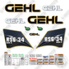 Image of Fits GEHL RS6-34 GEN:3 Decal Kit Telehandler