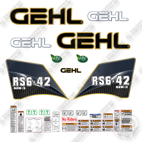 Fits GEHL RS6-42 GEN:3 Decal Kit Telehandler